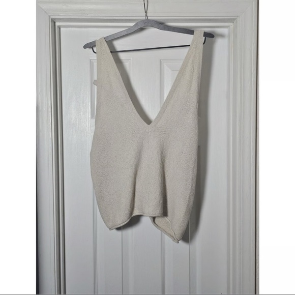 Free People Cream Tie-Strap Tank Top - Picture 2 of 2